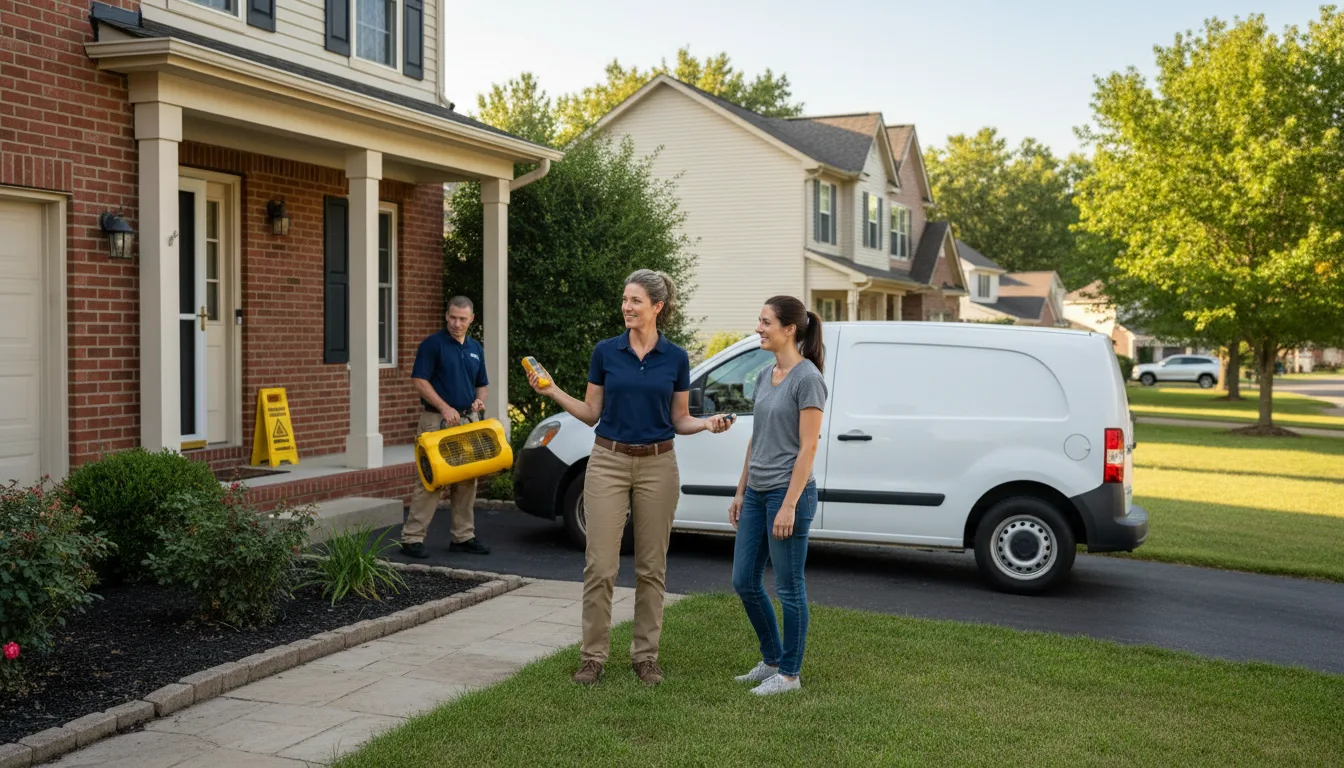 Residential water damage restoration in Old Forge, PA